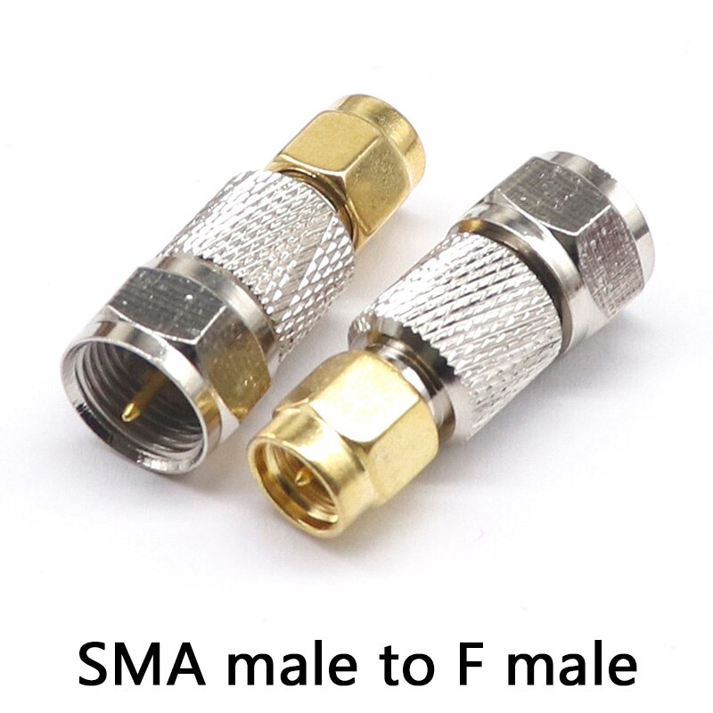 F-Type Male To SMA Female Coaxial Adapter – Straight Connector For RF Projects & Antenna Setups