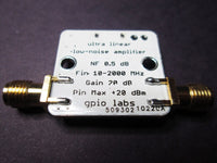 Low Noise Amplifier 10 - 2000 MHz USB Powered with Gain > 20 dB and 0.5 dB Noise Figure