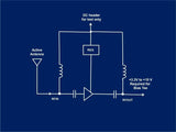Low Noise Inline Amplifier 0.01-2GHz w Bias Tee