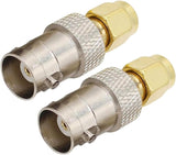 SMA (M) Male to BNC (F) Female  RF Adapter