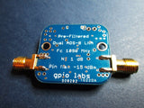 ADS-B Filtered Dual Low Noise Amplifier LNA with 30 dB Gain