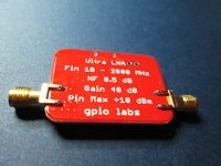 Ultra Low Noise Amplifier 10 - 2000 MHz with 40 dB Gain; 0.5 dB Noise Figure; BIAS TEE