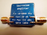 Low Noise Amplifier 10 - 6000 MHz USB Powered with Gain > 20 dB